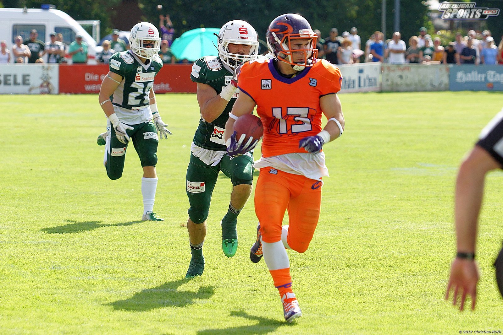 GFL Süd: Schwäbisch Hall Unicorns vs Frankfurt Universe 42:34 11.08.2019