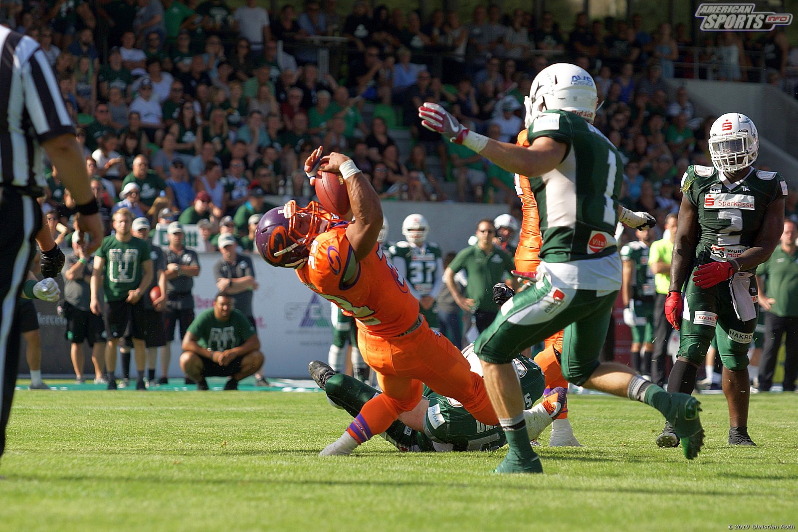 GFL Süd: Schwäbisch Hall Unicorns vs Frankfurt Universe 42:34 11.08.2019