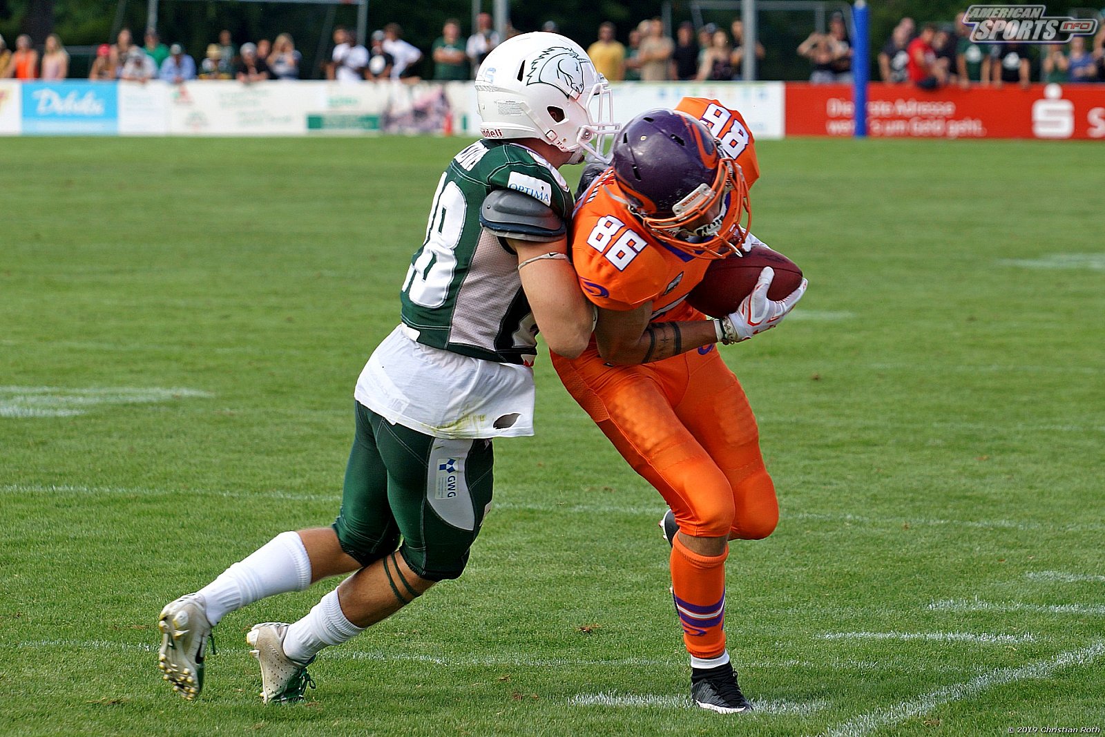 GFL Süd: Schwäbisch Hall Unicorns vs Frankfurt Universe 42:34 11.08.2019