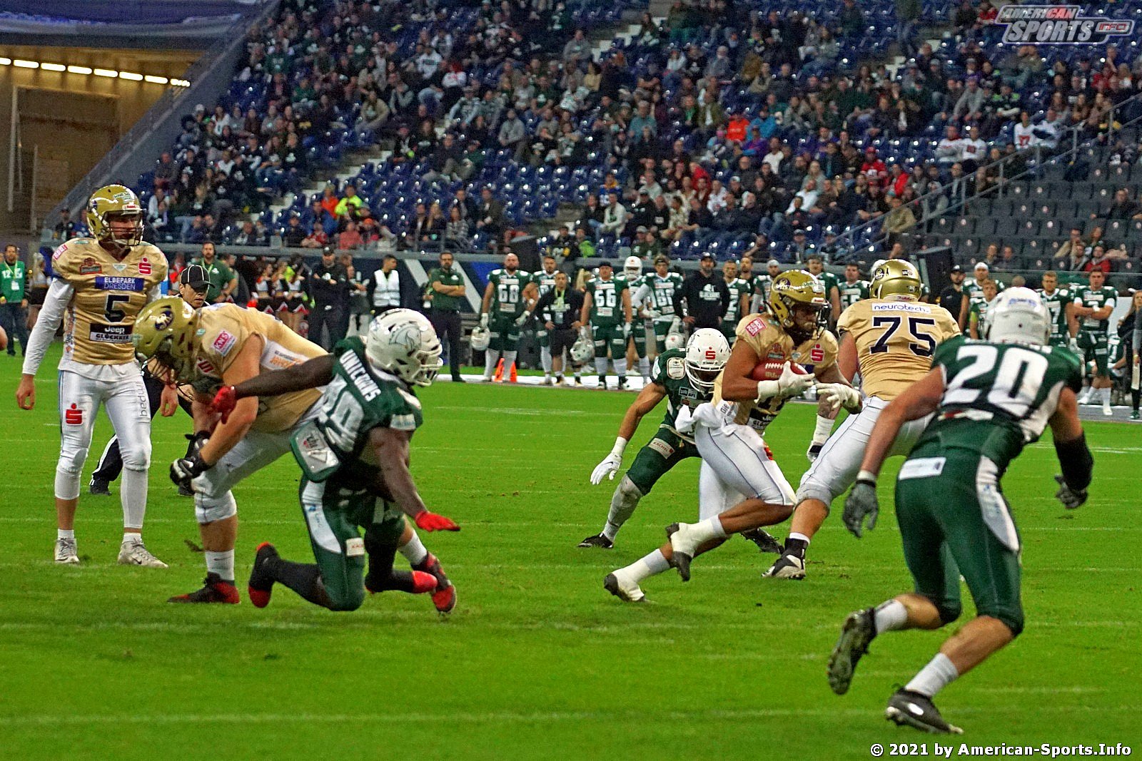 Sharkwater Germanbowl XLII Dresden Monarchs vs Schwäbisch Hall Unicorns 28:19 09.10.2021