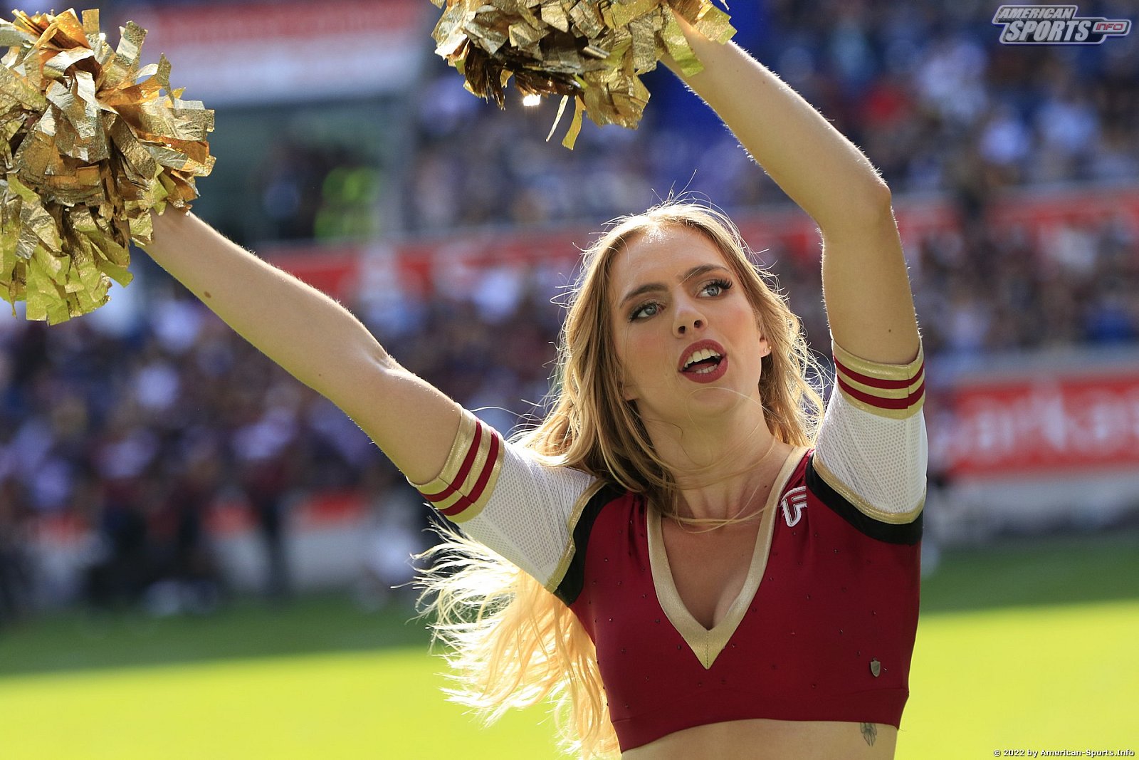 ELF: Die Pyromaniacs Cheerleader beim Heimspiel von Rhein Fire gegen die Frankfurt Galaxy am 21.08.2022