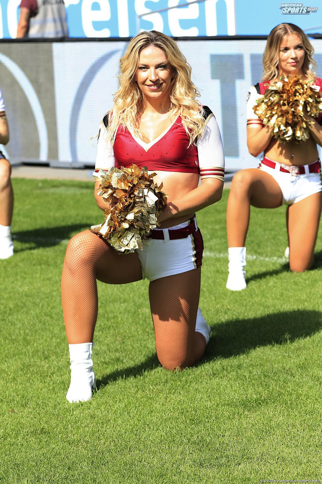 ELF: Die Pyromaniacs Cheerleader beim Heimspiel von Rhein Fire gegen die Frankfurt Galaxy am 21.08.2022