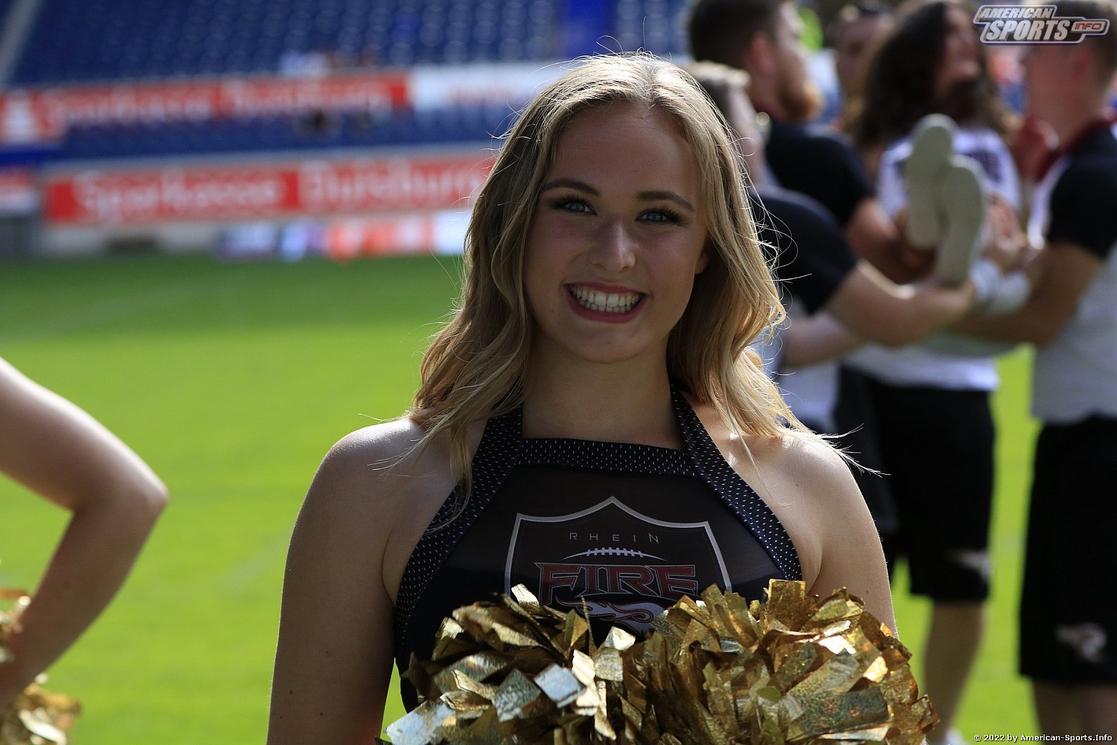 ELF: Die Pyromaniacs Cheerleader beim Heimspiel von Rhein Fire gegen die Frankfurt Galaxy am 21.08.2022