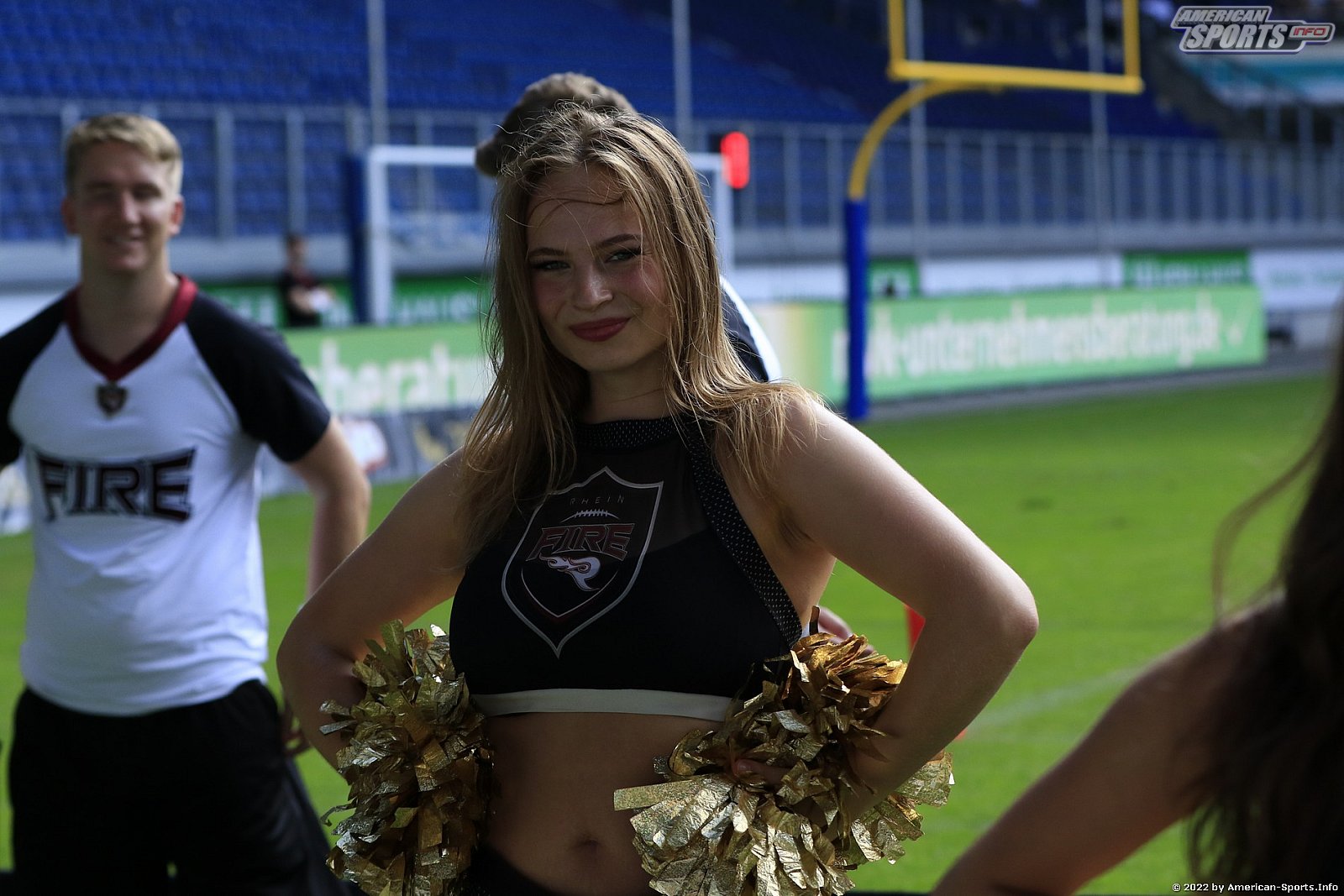 ELF: Die Pyromaniacs Cheerleader beim Heimspiel von Rhein Fire gegen die Frankfurt Galaxy am 21.08.2022