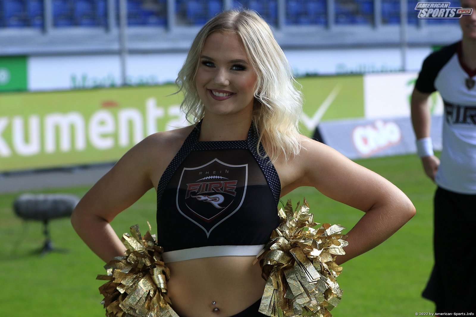 ELF: Die Pyromaniacs Cheerleader beim Heimspiel von Rhein Fire gegen die Frankfurt Galaxy am 21.08.2022