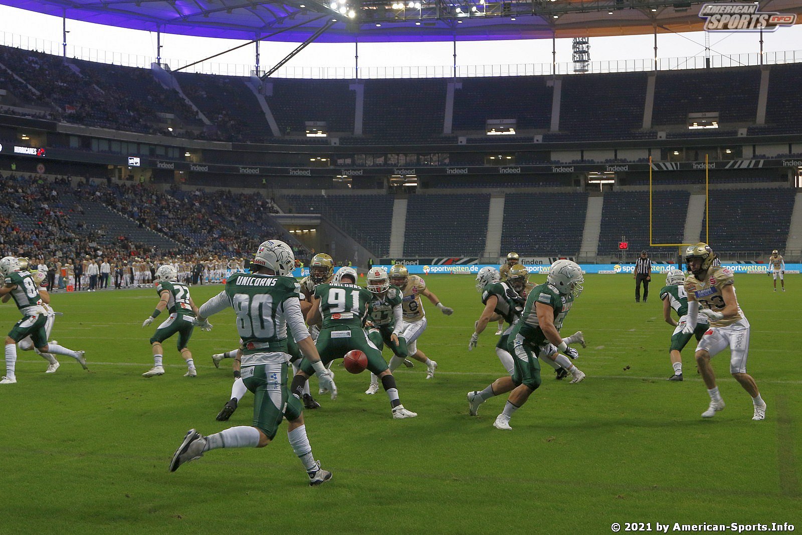 Sharkwater Germanbowl XLII Dresden Monarchs vs Schwäbisch Hall Unicorns 28:19 09.10.2021
