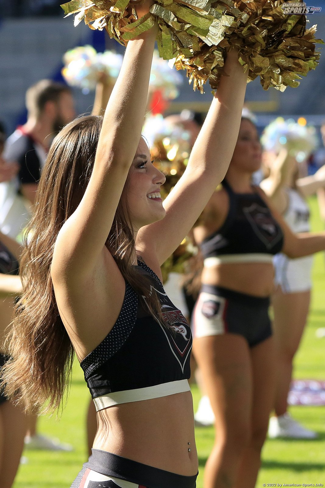 ELF: Die Pyromaniacs Cheerleader beim Heimspiel von Rhein Fire gegen die Frankfurt Galaxy am 21.08.2022