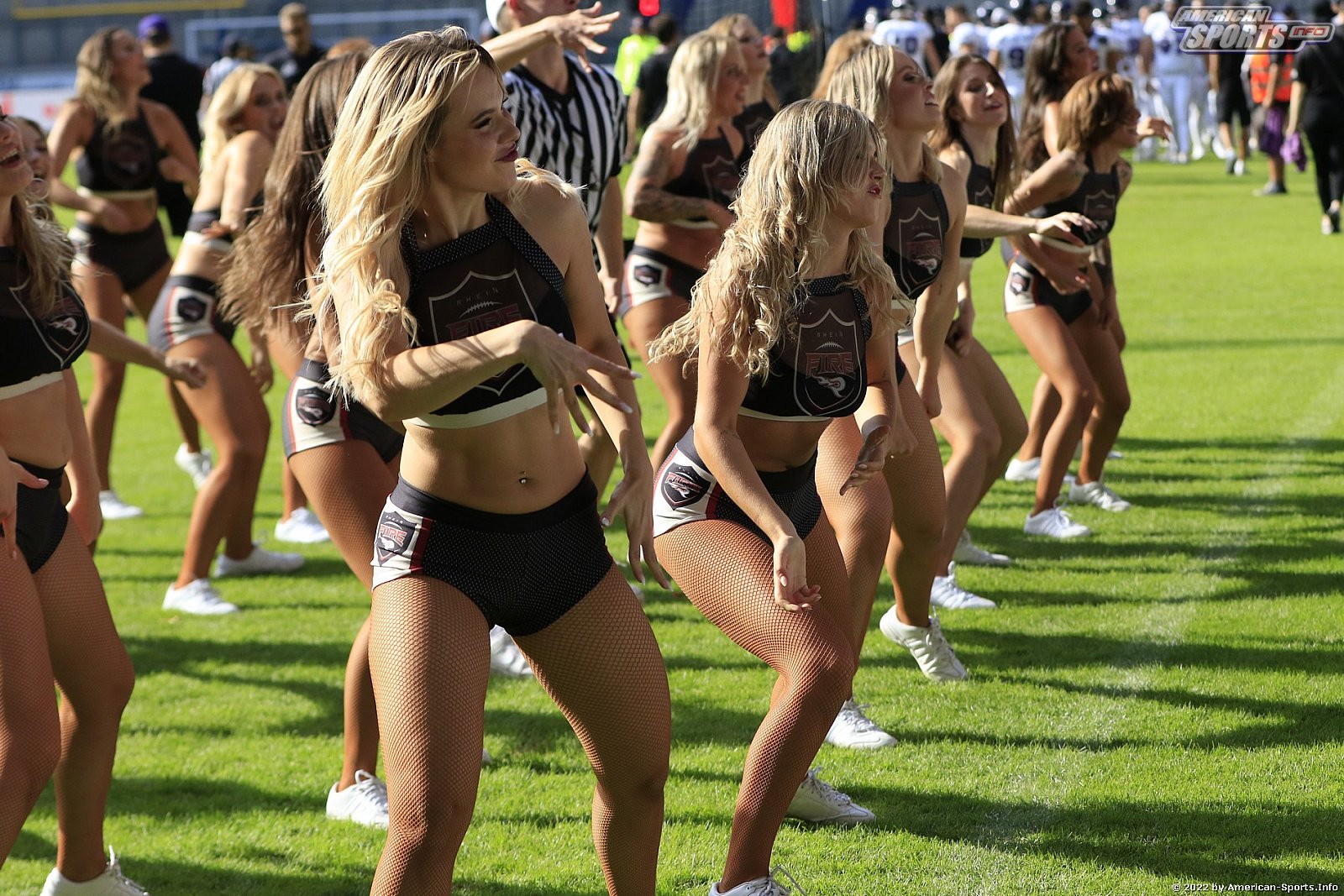 ELF: Die Pyromaniacs Cheerleader beim Heimspiel von Rhein Fire gegen die Frankfurt Galaxy am 21.08.2022