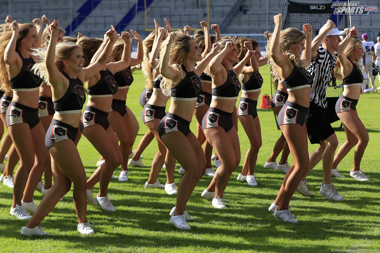 ELF: Die Pyromaniacs Cheerleader beim Heimspiel von Rhein Fire gegen die Frankfurt Galaxy am 21.08.2022