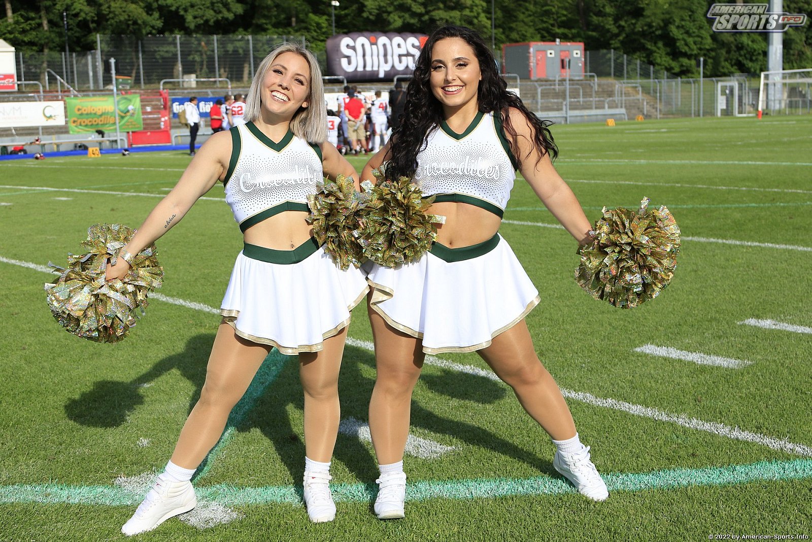 Die Cologne Cheerdance Cheerleader beim Heimspiel gegen die Düsseldorf Panther am 22.05.2022