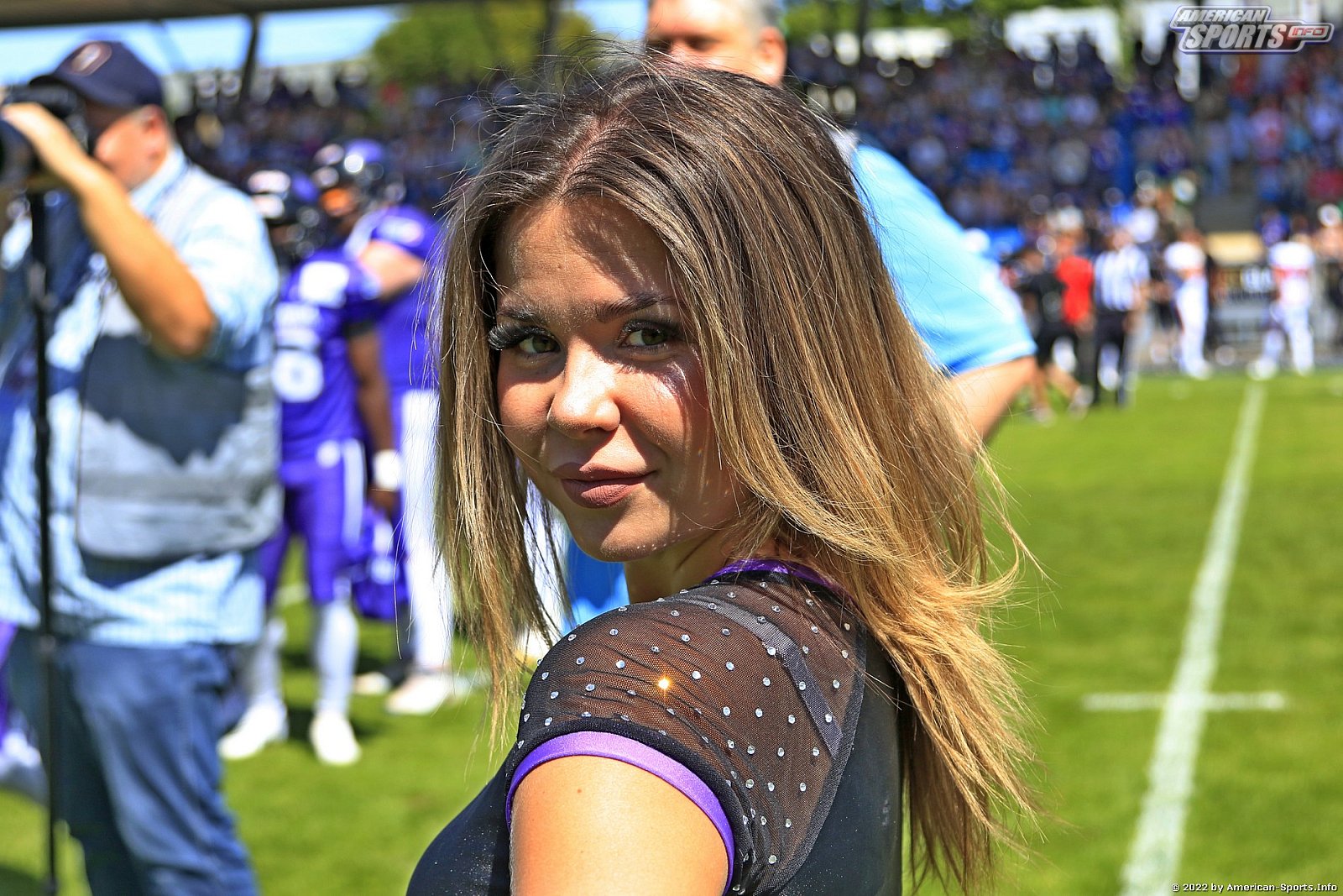 Die Frankfurt Galaxy Dancers beim Heimspiel gegen die Cologne Centurions am 18.07.2022