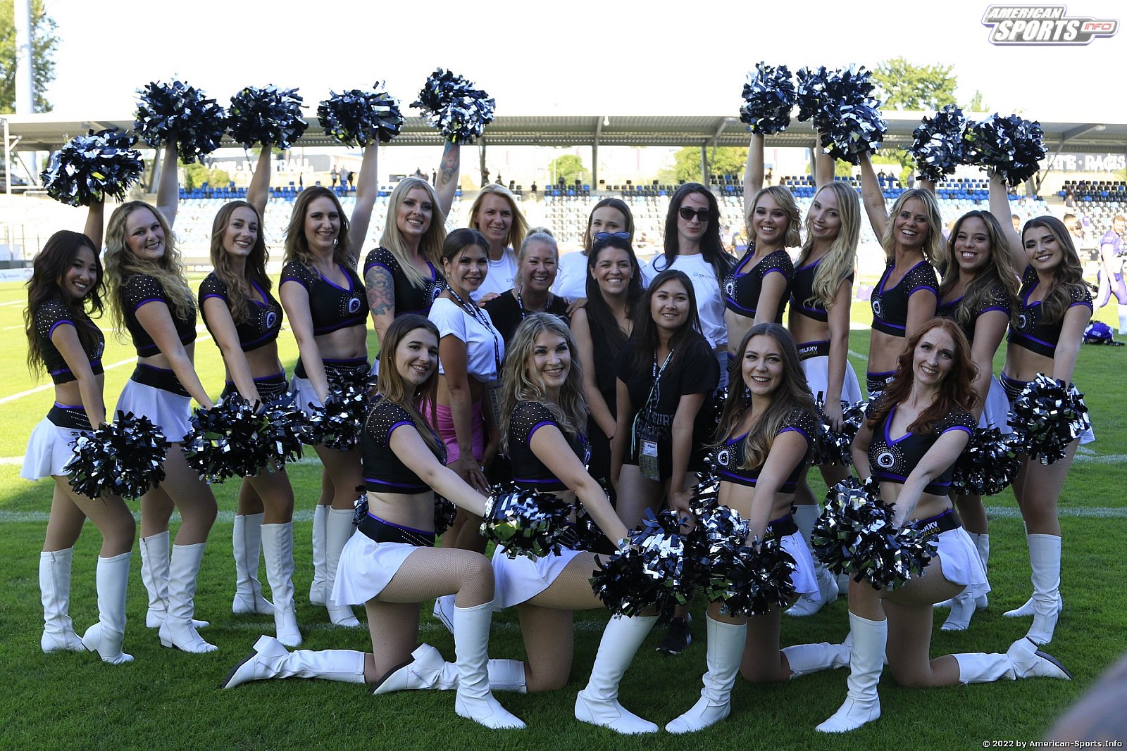 Die Frankfurt Galaxy Dancers beim Heimspiel gegen die Cologne Centurions am 18.07.2022
