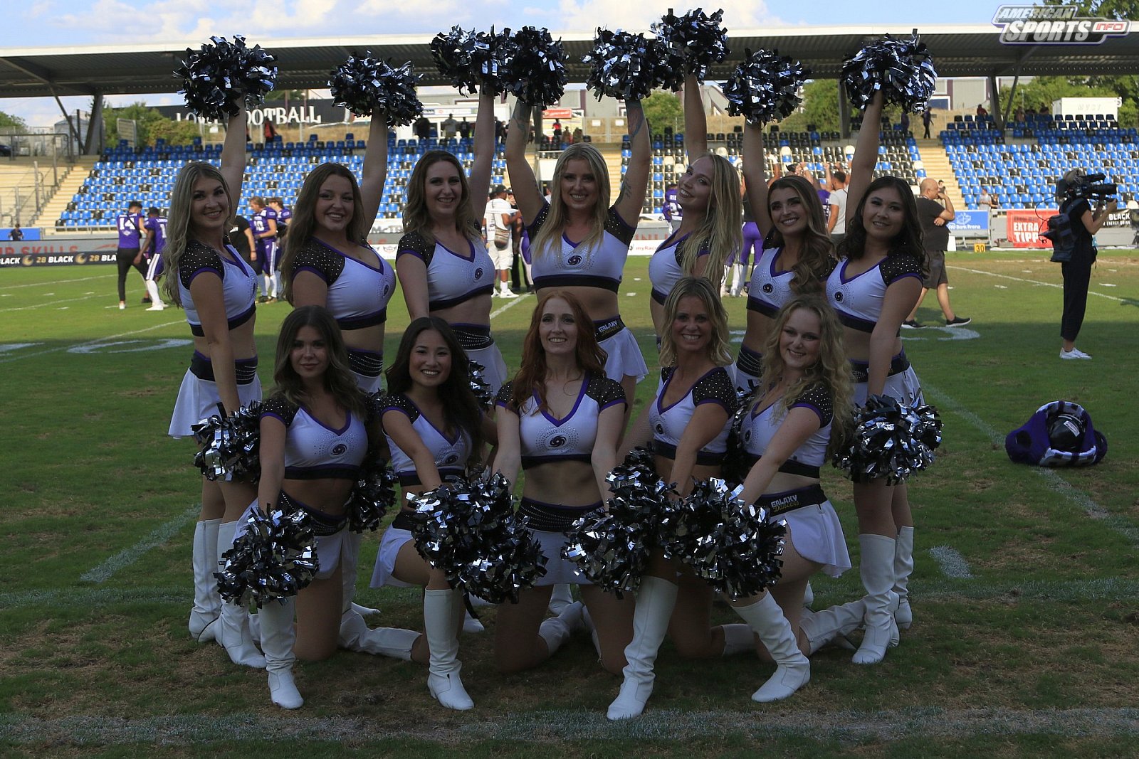 Die Frankfurt Galaxy Dancers beim Heimspiel gegen die Vienna Vikings am 14.08.2022