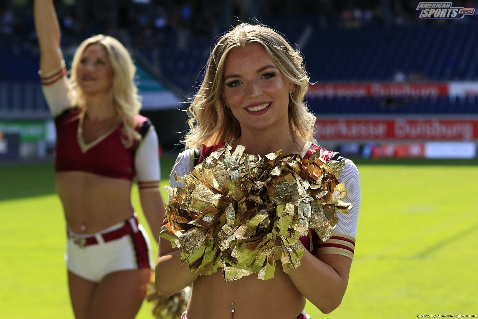 ELF: Die Pyromaniacs Cheerleader beim Heimspiel von Rhein Fire gegen die Frankfurt Galaxy am 21.08.2022