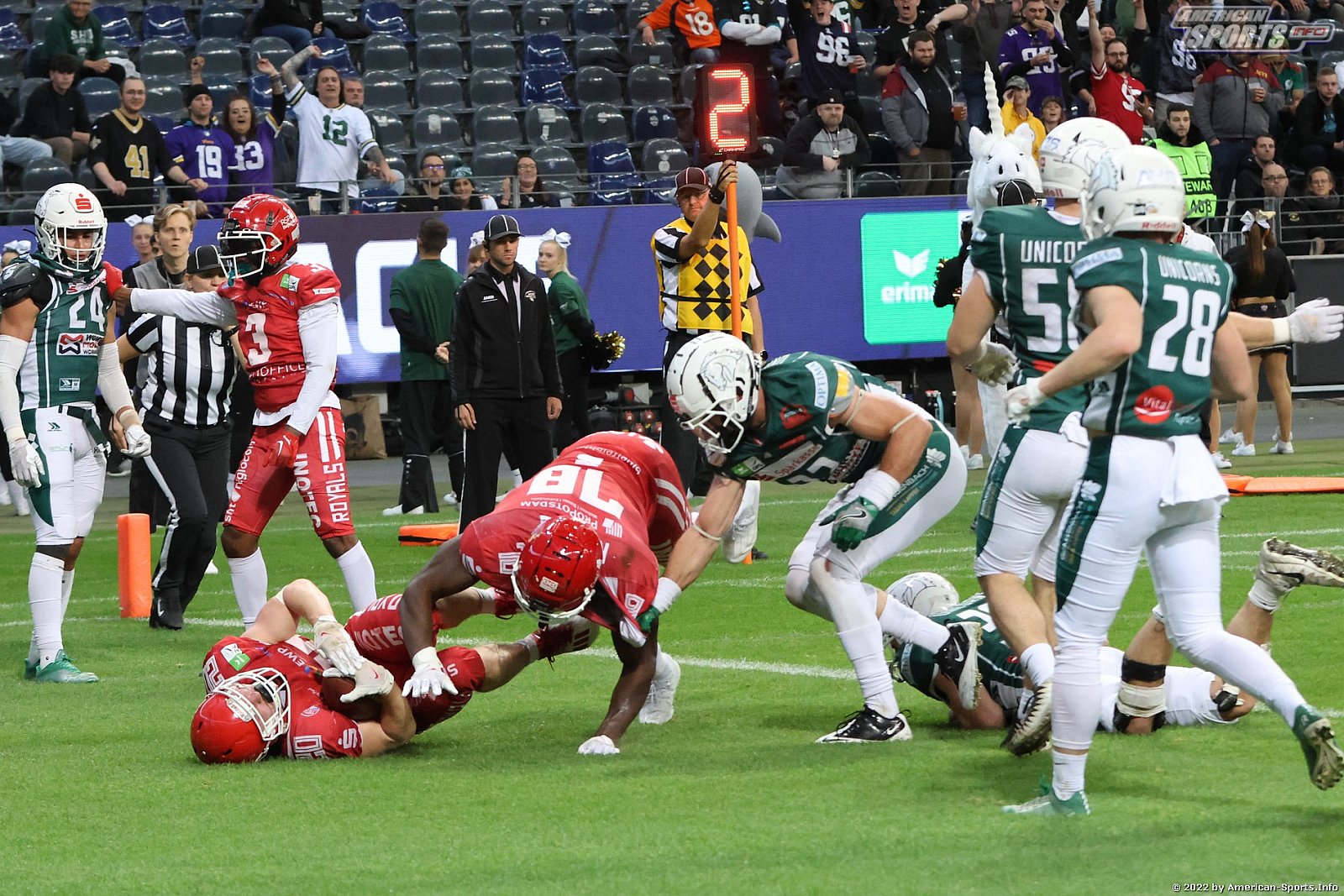 Germanbowl XLIII Schwäbisch Hall Unicorns vs Potsdam Royals 44:27 08.10.2022