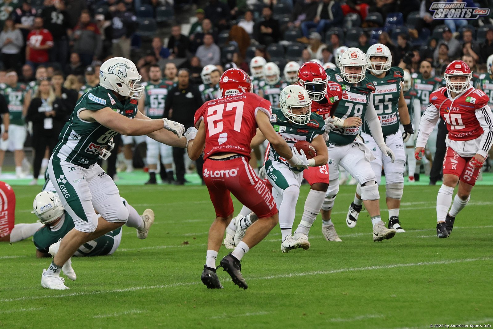 Germanbowl XLIII Schwäbisch Hall Unicorns vs Potsdam Royals 44:27 08.10.2022