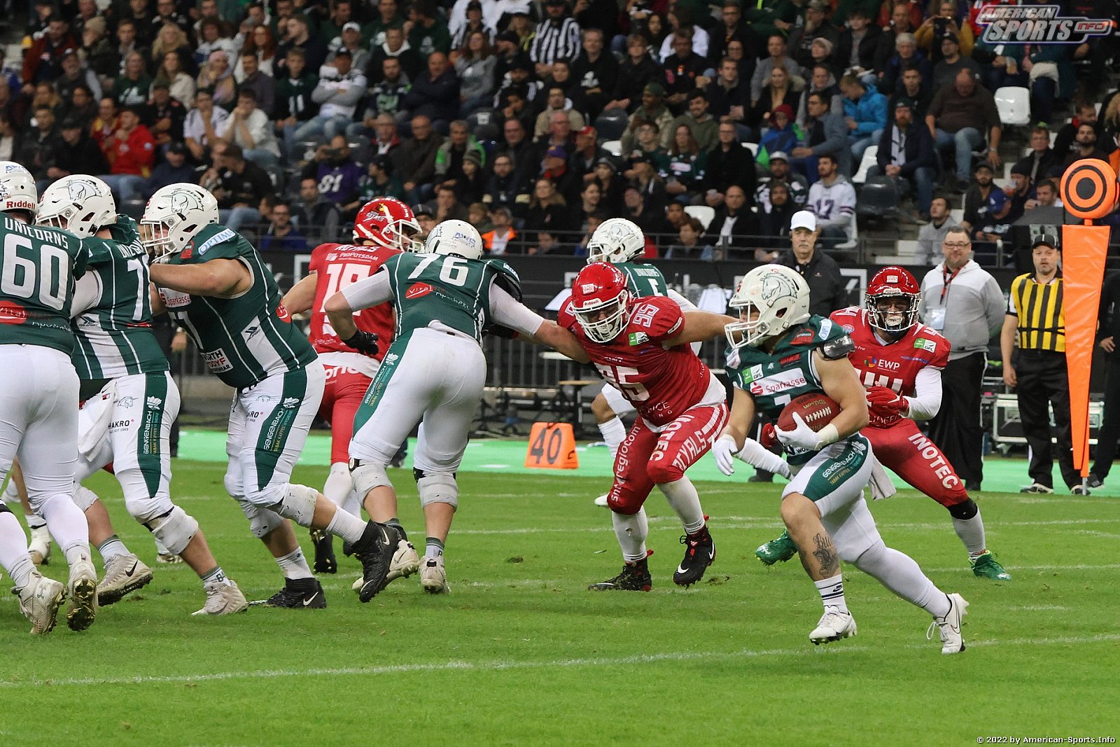 Germanbowl XLIII Schwäbisch Hall Unicorns vs Potsdam Royals 44:27 08.10.2022