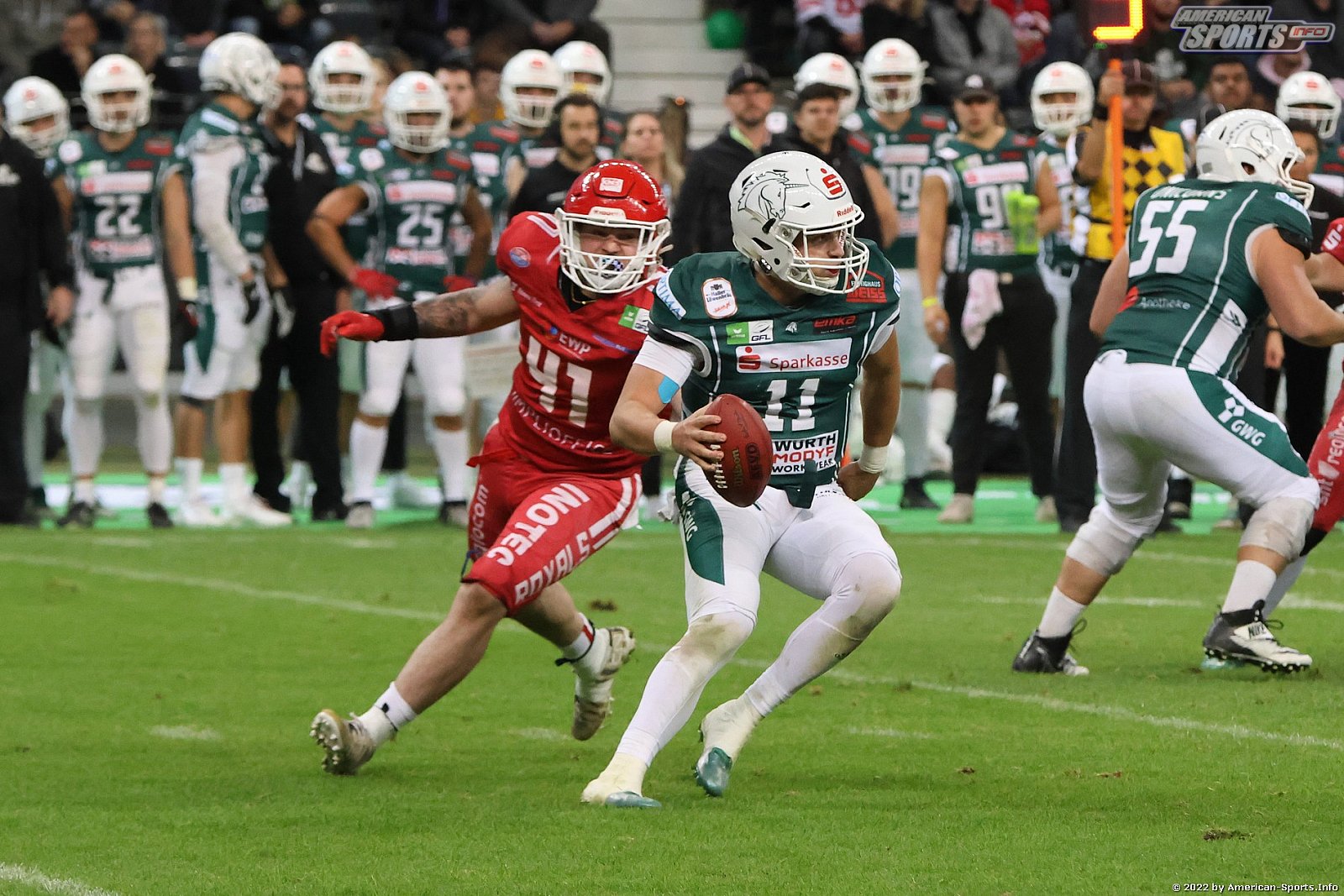 Germanbowl XLIII Schwäbisch Hall Unicorns vs Potsdam Royals 44:27 08.10.2022