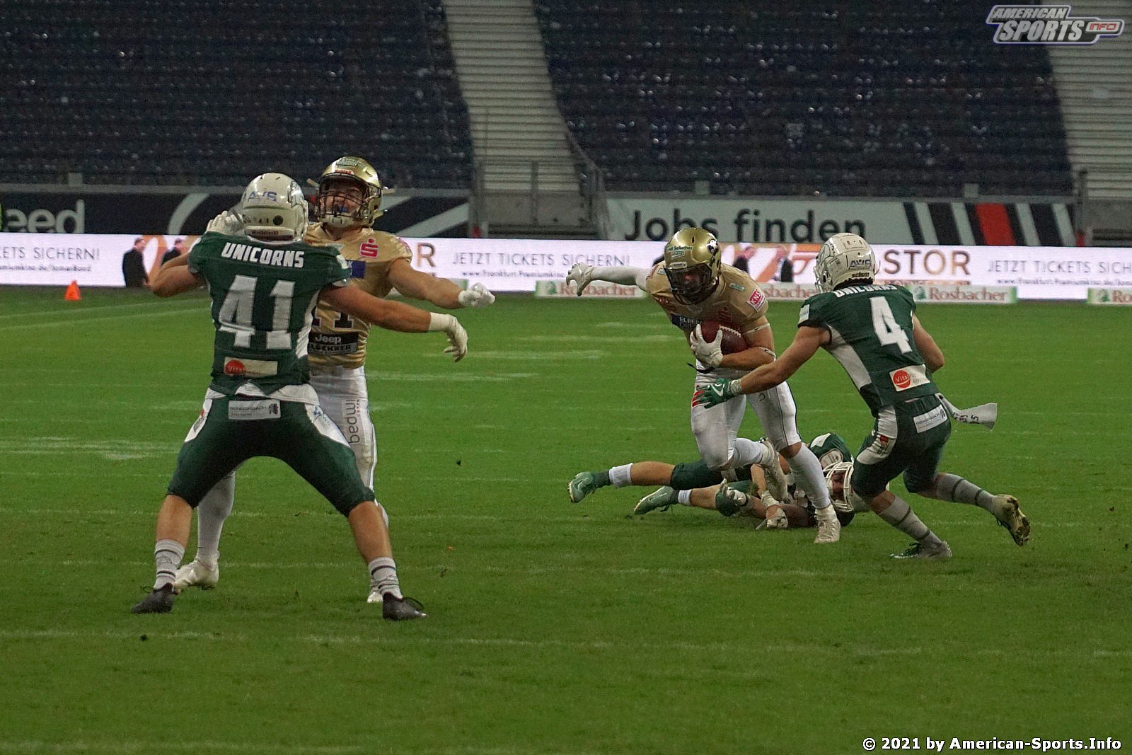 Sharkwater Germanbowl XLII Dresden Monarchs vs Schwäbisch Hall Unicorns 28:19 09.10.2021
