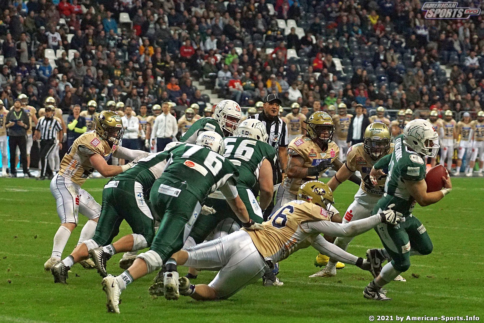 Sharkwater Germanbowl XLII Dresden Monarchs vs Schwäbisch Hall Unicorns 28:19 09.10.2021