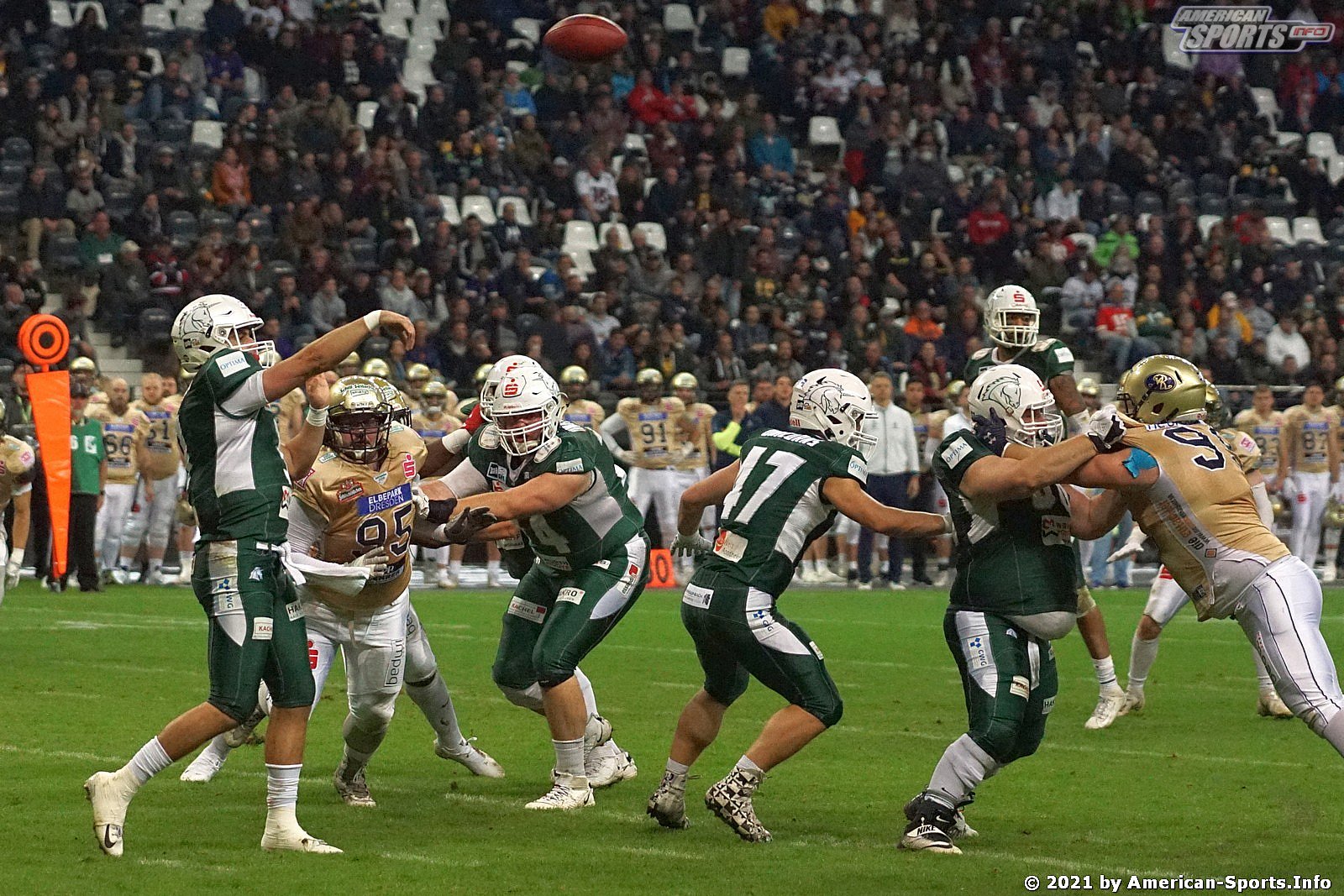 Sharkwater Germanbowl XLII Dresden Monarchs vs Schwäbisch Hall Unicorns 28:19 09.10.2021