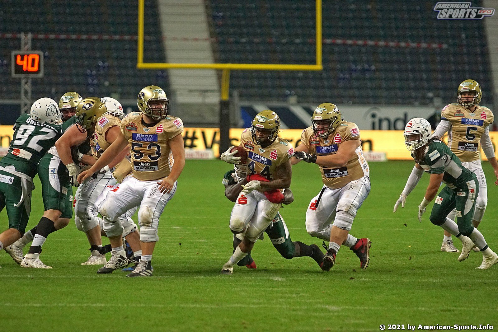 Sharkwater Germanbowl XLII Dresden Monarchs vs Schwäbisch Hall Unicorns 28:19 09.10.2021