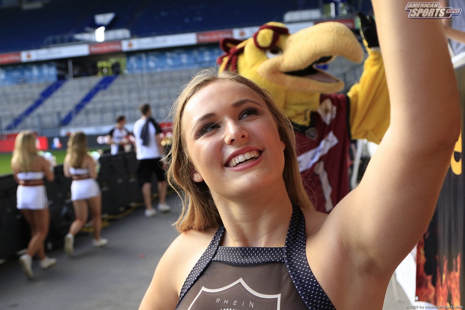ELF: Die Pyromaniacs Cheerleader beim Heimspiel von Rhein Fire gegen die Frankfurt Galaxy am 21.08.2022