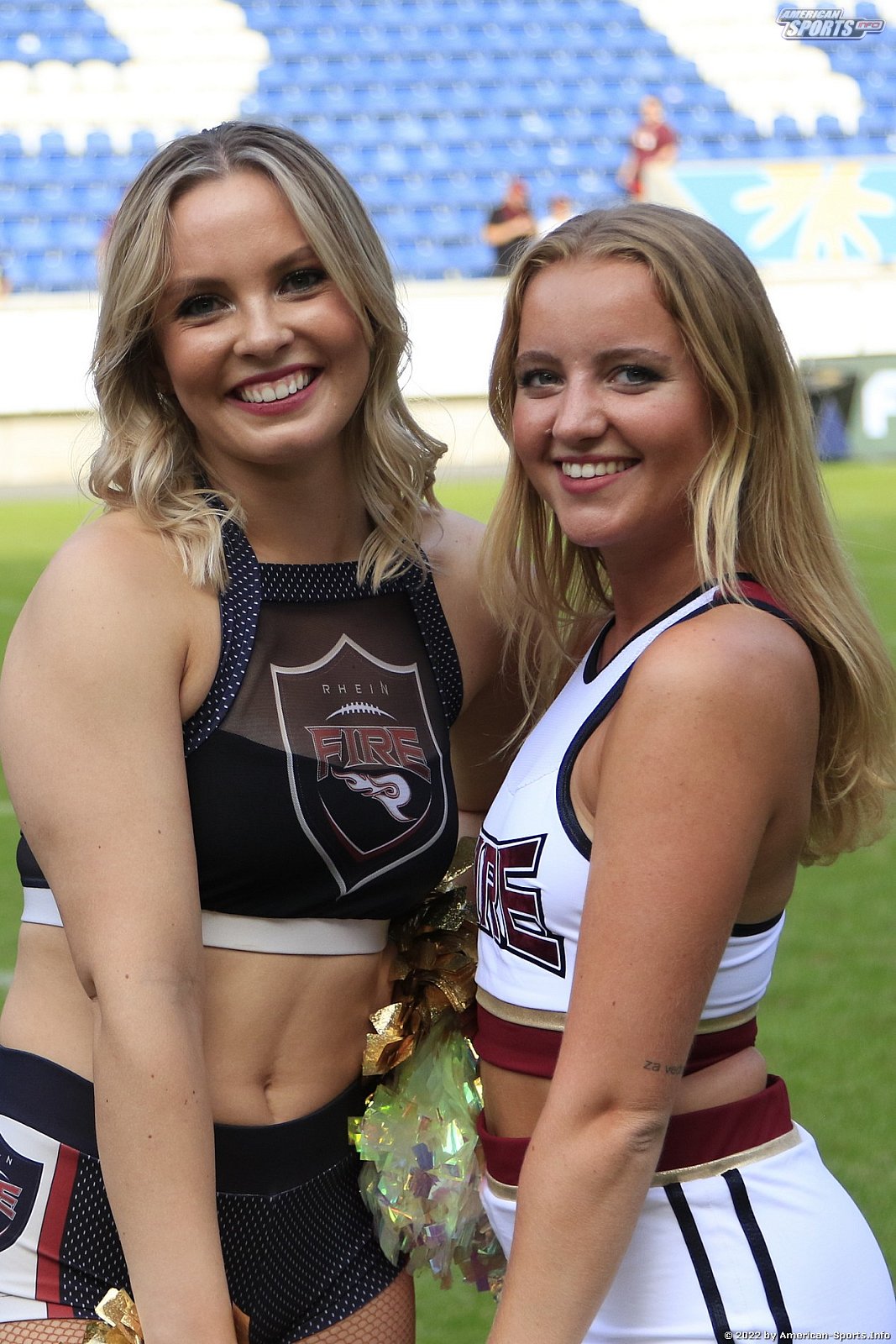 ELF: Die Pyromaniacs Cheerleader beim Heimspiel von Rhein Fire gegen die Frankfurt Galaxy am 21.08.2022