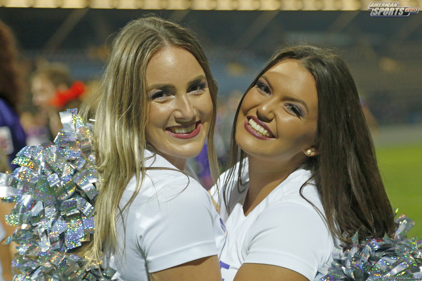 Die Frankfurt Universe Cheerleader beim Heimspiel gegen die Marburg Mercenaries am 07.09.2019