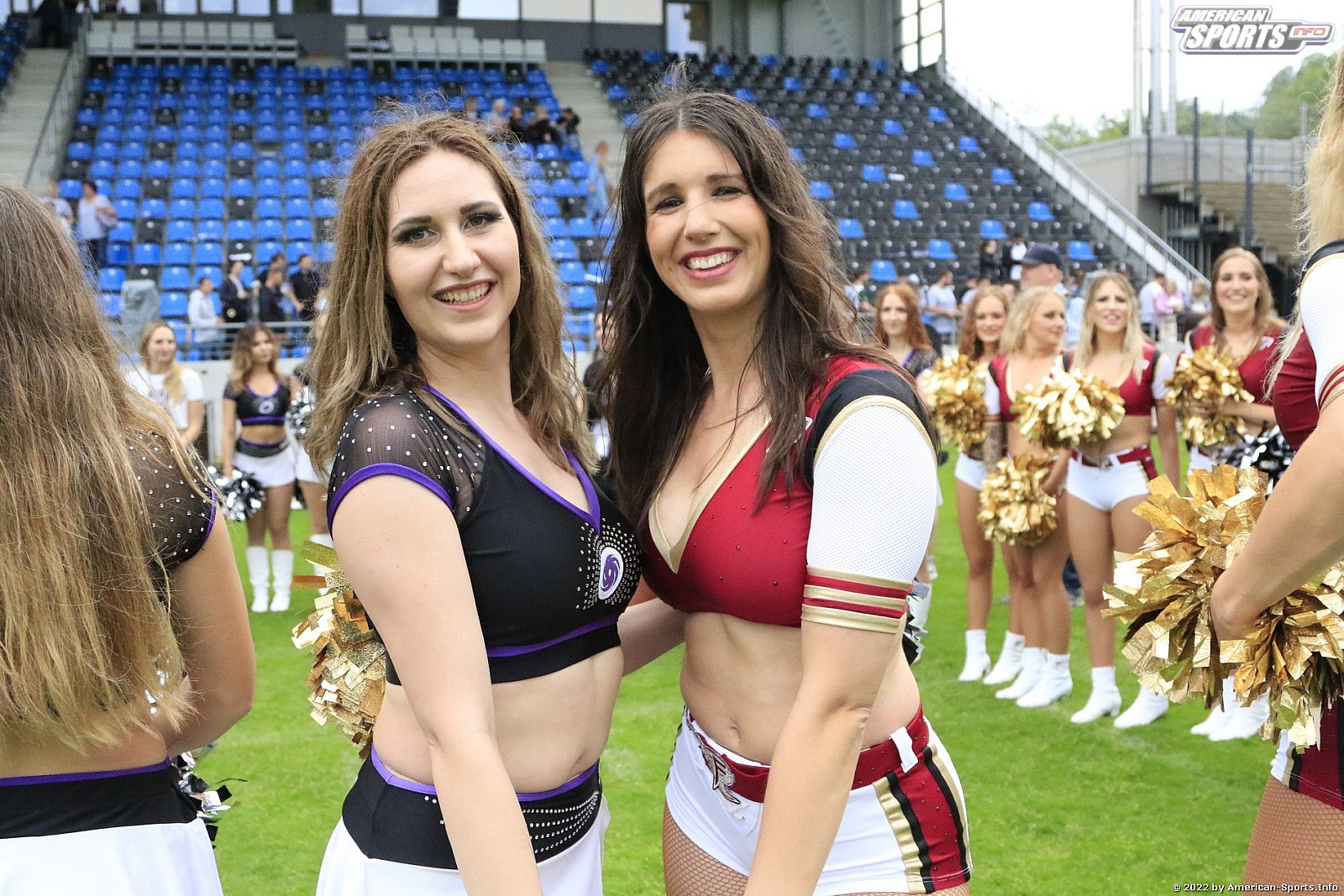 Die Cheerleader beim Spiel Frankfurt Galaxy vs Rhein Fire am 05.06.2022
