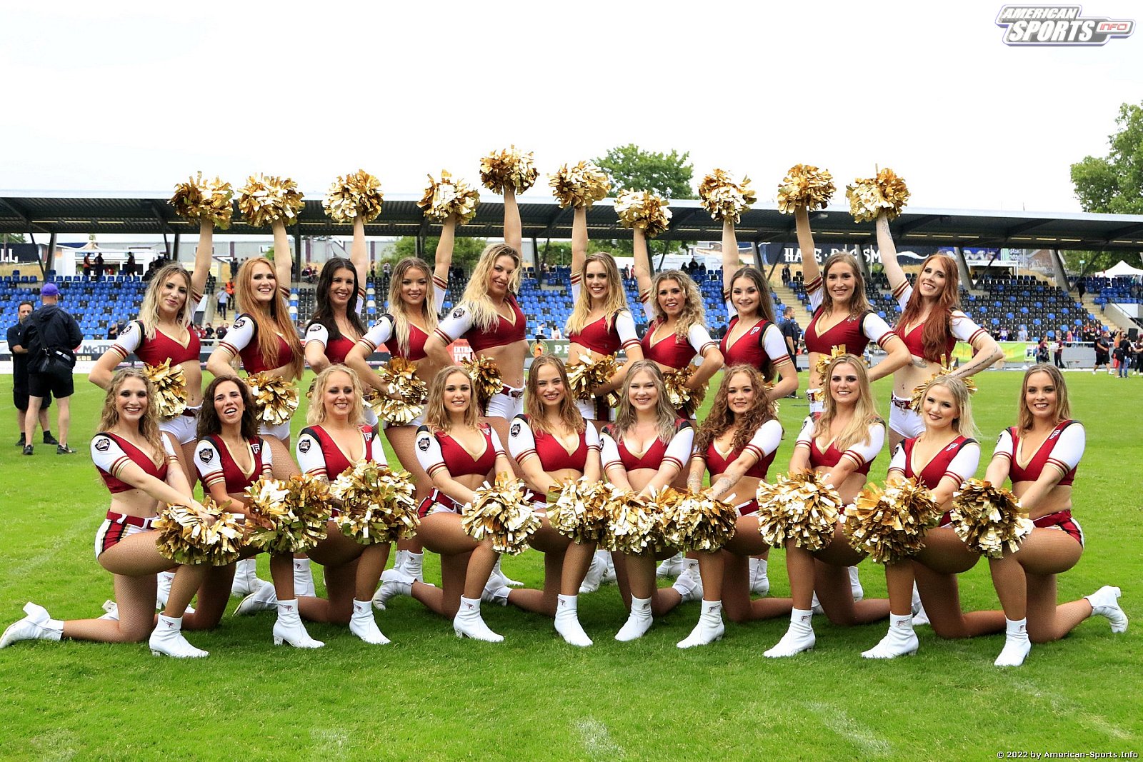 Die Cheerleader beim Spiel Frankfurt Galaxy vs Rhein Fire am 05.06.2022