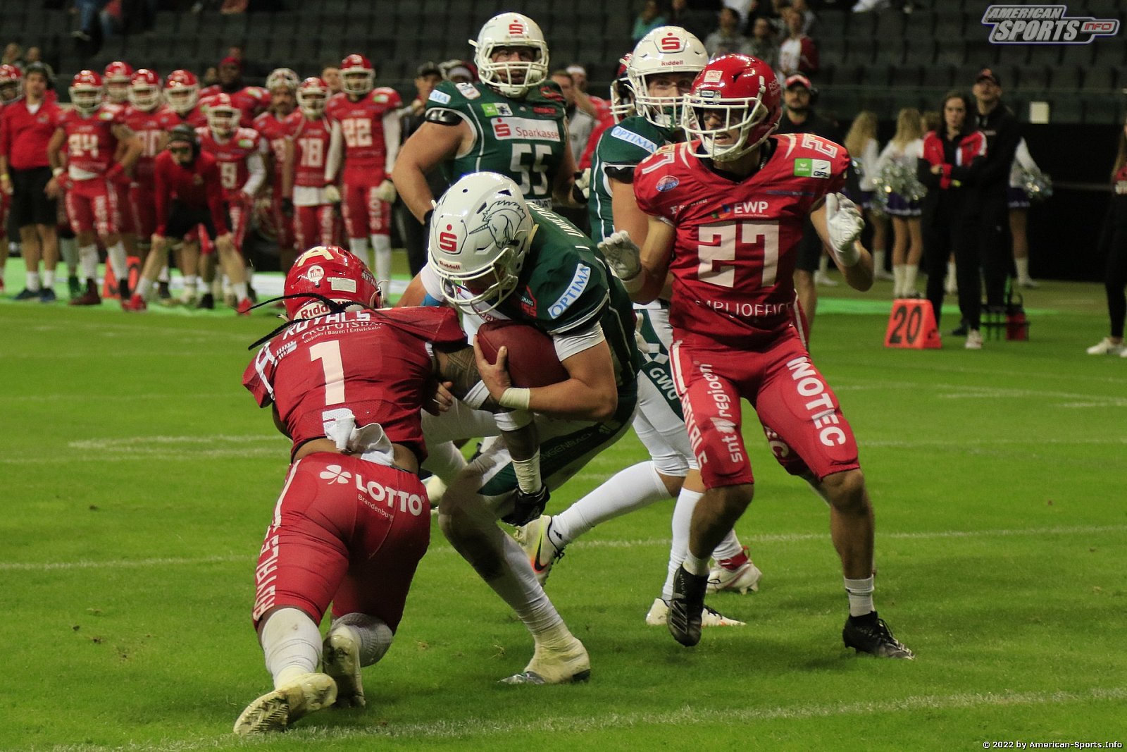 Germanbowl XLIII Schwäbisch Hall Unicorns vs Potsdam Royals 44:27 08.10.2022