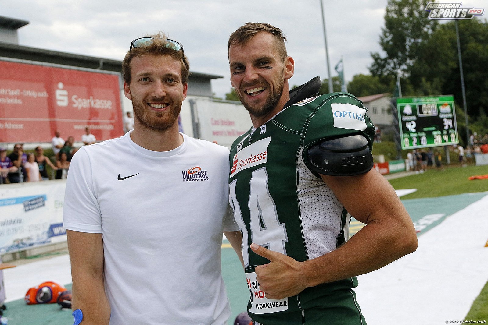 GFL Süd: Schwäbisch Hall Unicorns vs Frankfurt Universe 42:34 11.08.2019