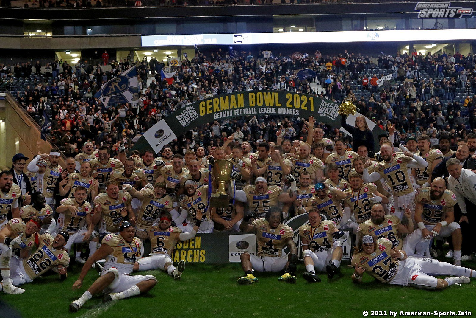 Sharkwater Germanbowl XLII Dresden Monarchs vs Schwäbisch Hall Unicorns 28:19 09.10.2021