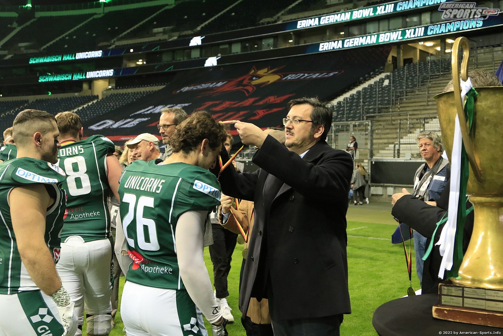 Germanbowl XLIII Schwäbisch Hall Unicorns vs Potsdam Royals 44:27 08.10.2022