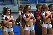 Die Pyromaniacs und die Flight Crew beim Heimspiel von Rhein Fire gegen Berlin Thunder am 27.07.2025