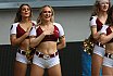 Die Pyromaniacs und die Flight Crew beim Heimspiel von Rhein Fire gegen Berlin Thunder am 27.07.2025