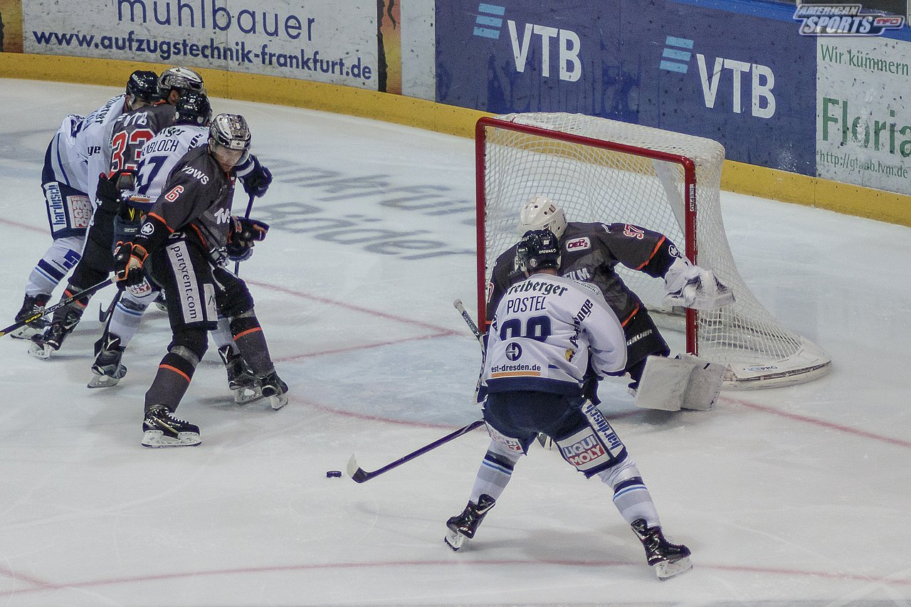 DEL2: Löwen Frankfurt vs. Dresdner Eislöwen 4:1 03.04.2019