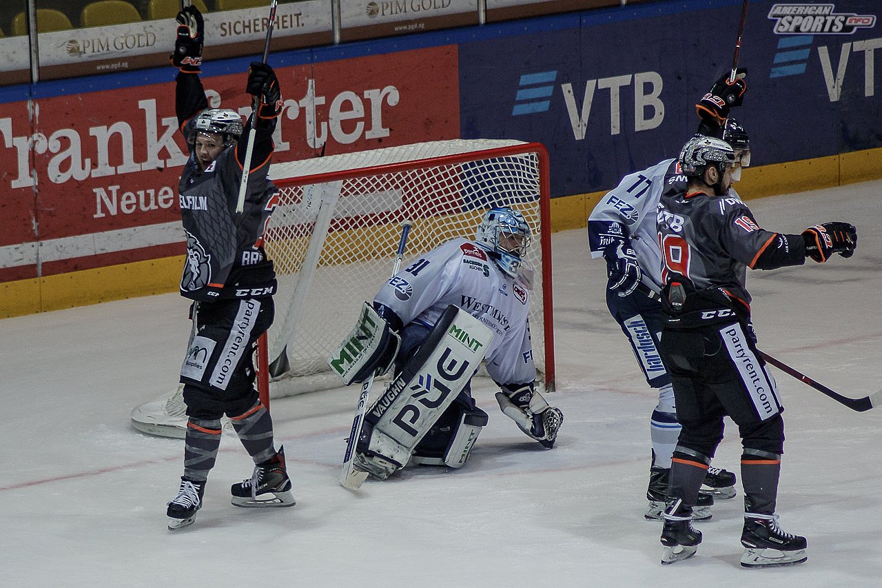 DEL2: Löwen Frankfurt vs. Dresdner Eislöwen 4:1 03.04.2019