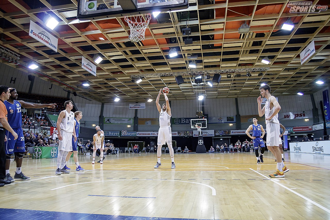 ProB Basketball: Bayer Giants Leverkusen vs. Basketball Löwen Erfurt 103:75 23.02.2019