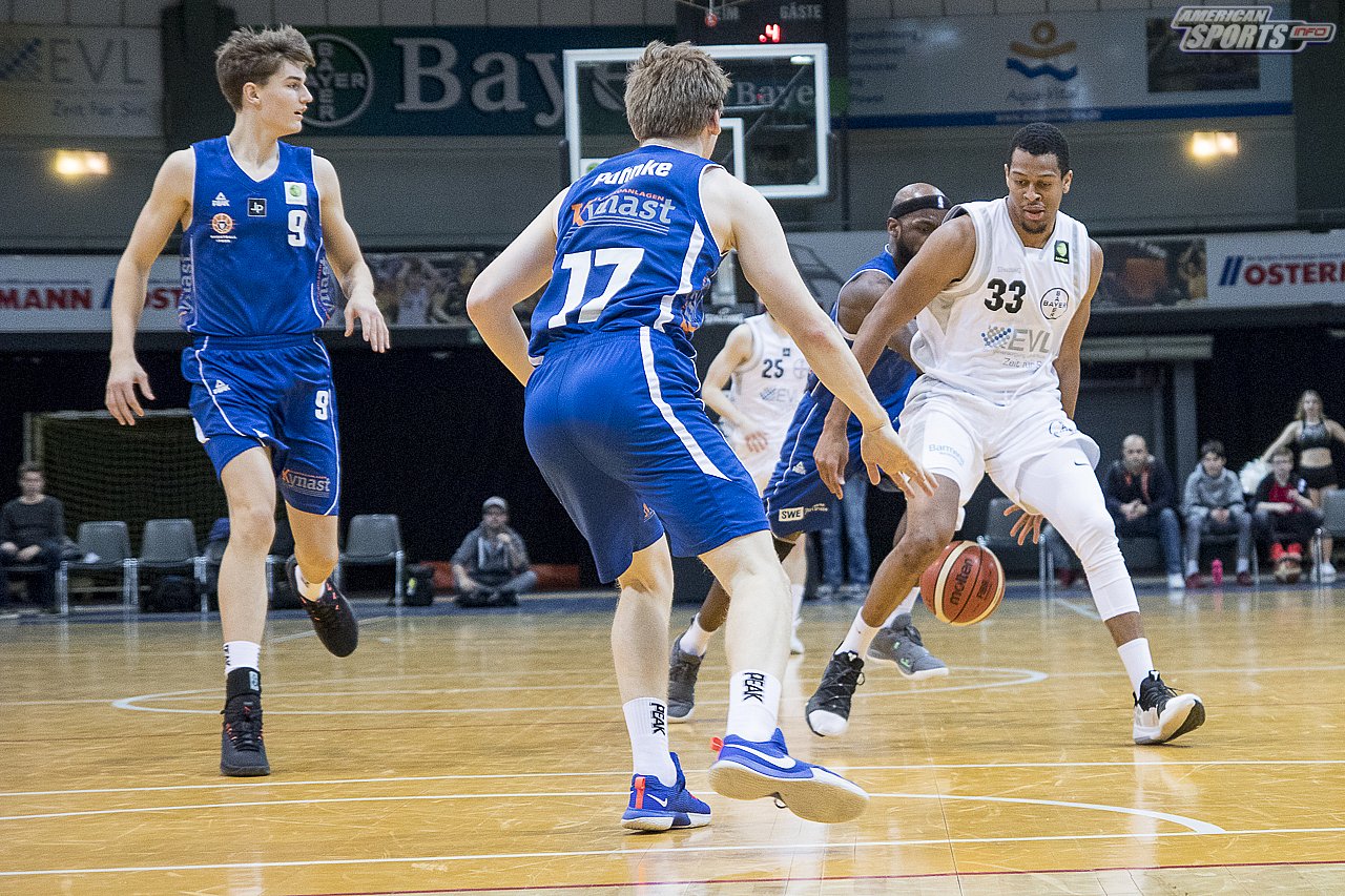 ProB Basketball: Bayer Giants Leverkusen vs. Basketball Löwen Erfurt 103:75 23.02.2019