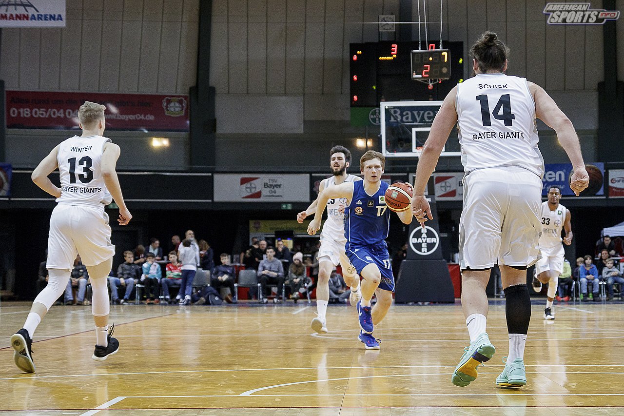 ProB Basketball: Bayer Giants Leverkusen vs. Basketball Löwen Erfurt 103:75 23.02.2019