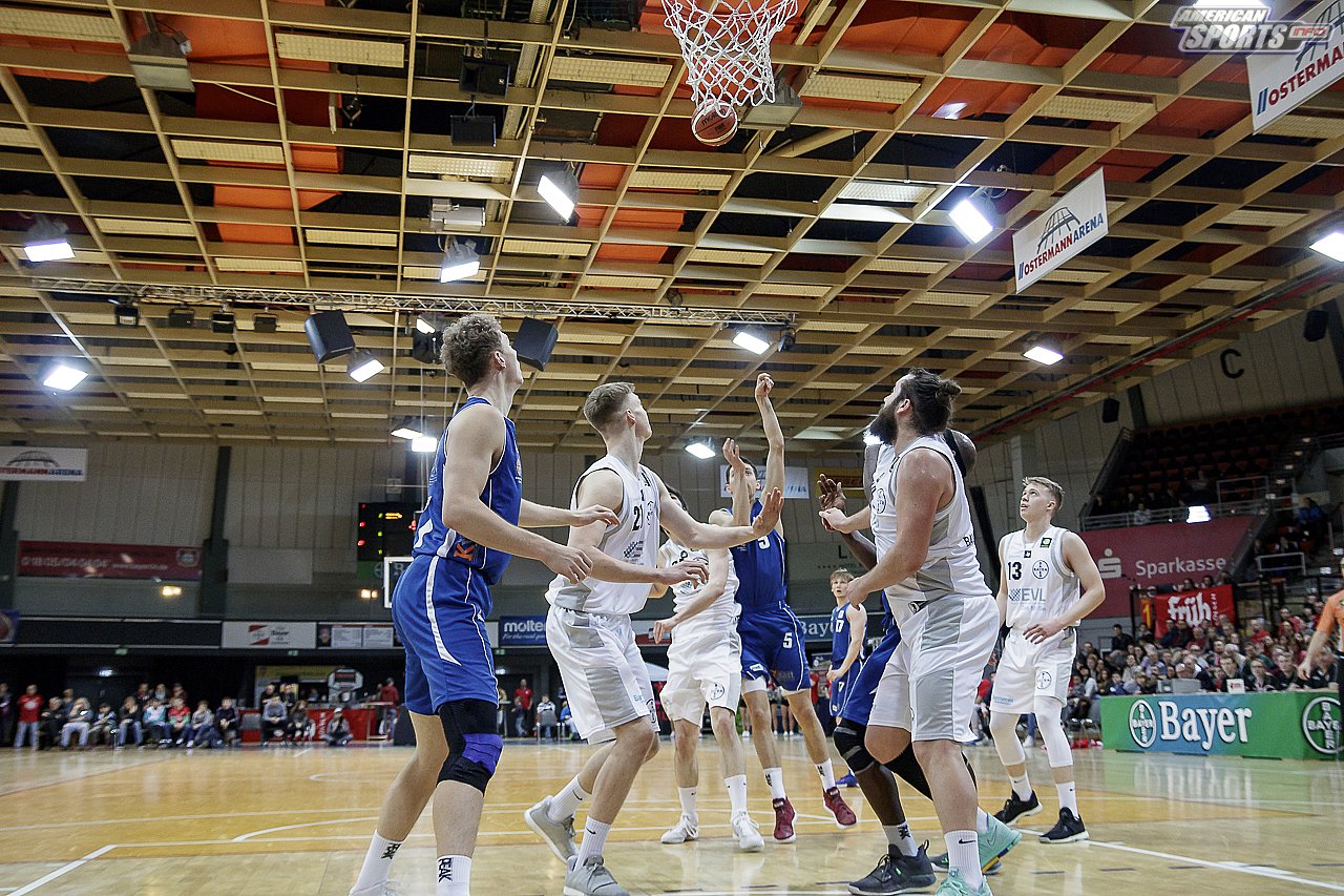 ProB Basketball: Bayer Giants Leverkusen vs. Basketball Löwen Erfurt 103:75 23.02.2019