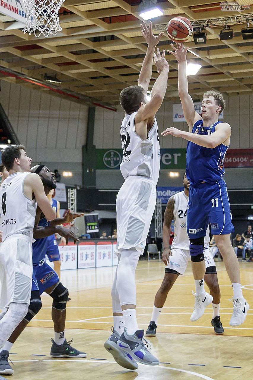 ProB Basketball: Bayer Giants Leverkusen vs. Basketball Löwen Erfurt 103:75 23.02.2019
