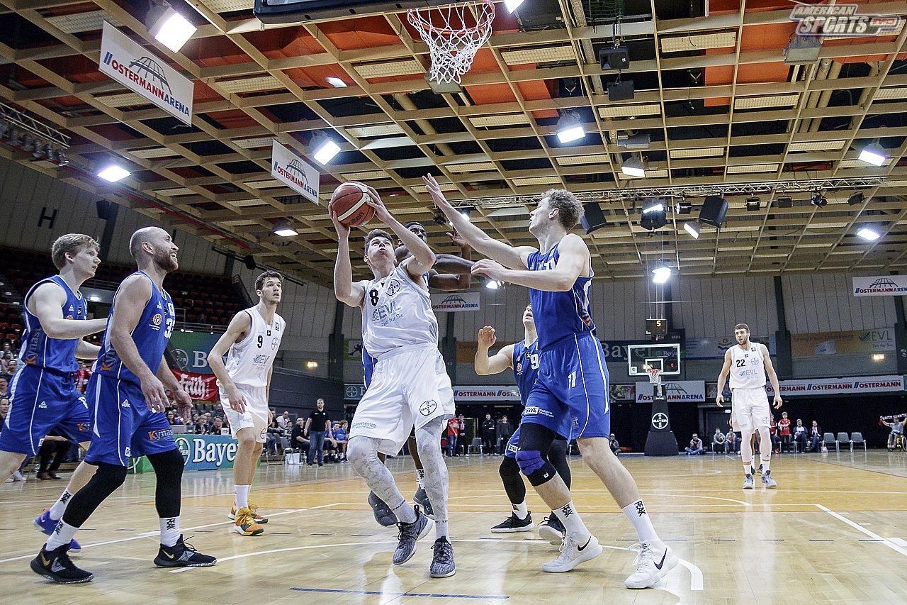 ProB Basketball: Bayer Giants Leverkusen vs. Basketball Löwen Erfurt 103:75 23.02.2019