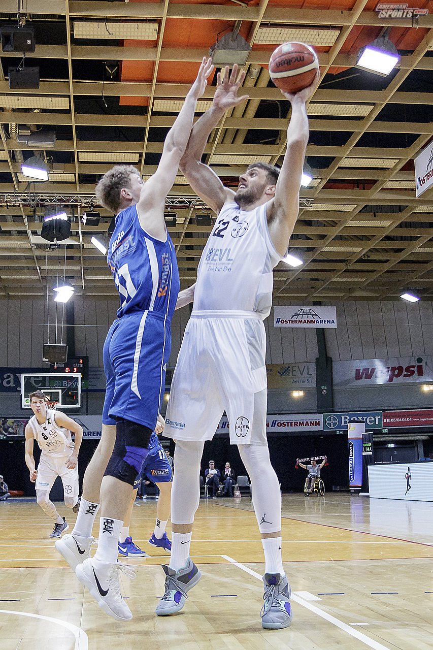 ProB Basketball: Bayer Giants Leverkusen vs. Basketball Löwen Erfurt 103:75 23.02.2019