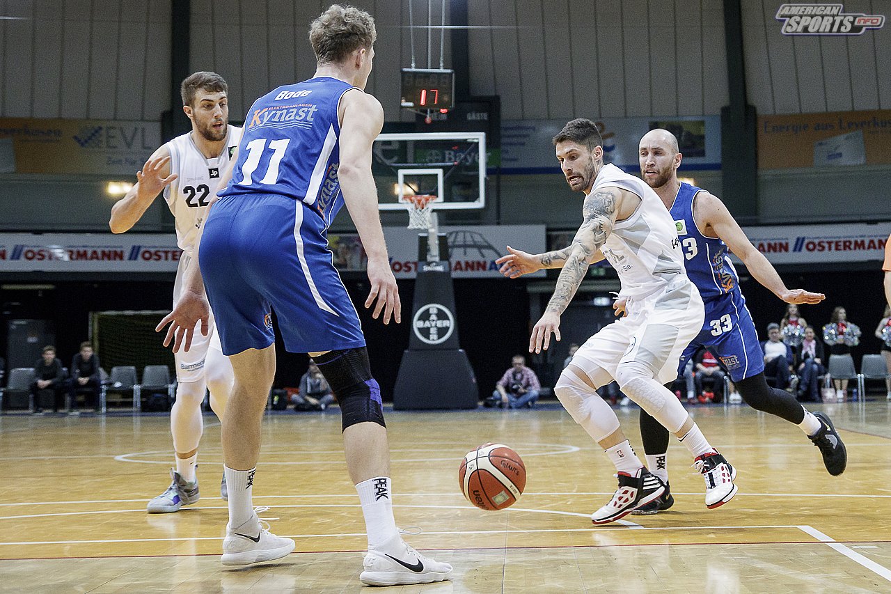 ProB Basketball: Bayer Giants Leverkusen vs. Basketball Löwen Erfurt 103:75 23.02.2019
