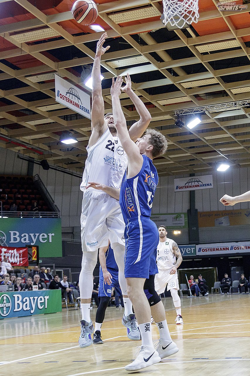 ProB Basketball: Bayer Giants Leverkusen vs. Basketball Löwen Erfurt 103:75 23.02.2019