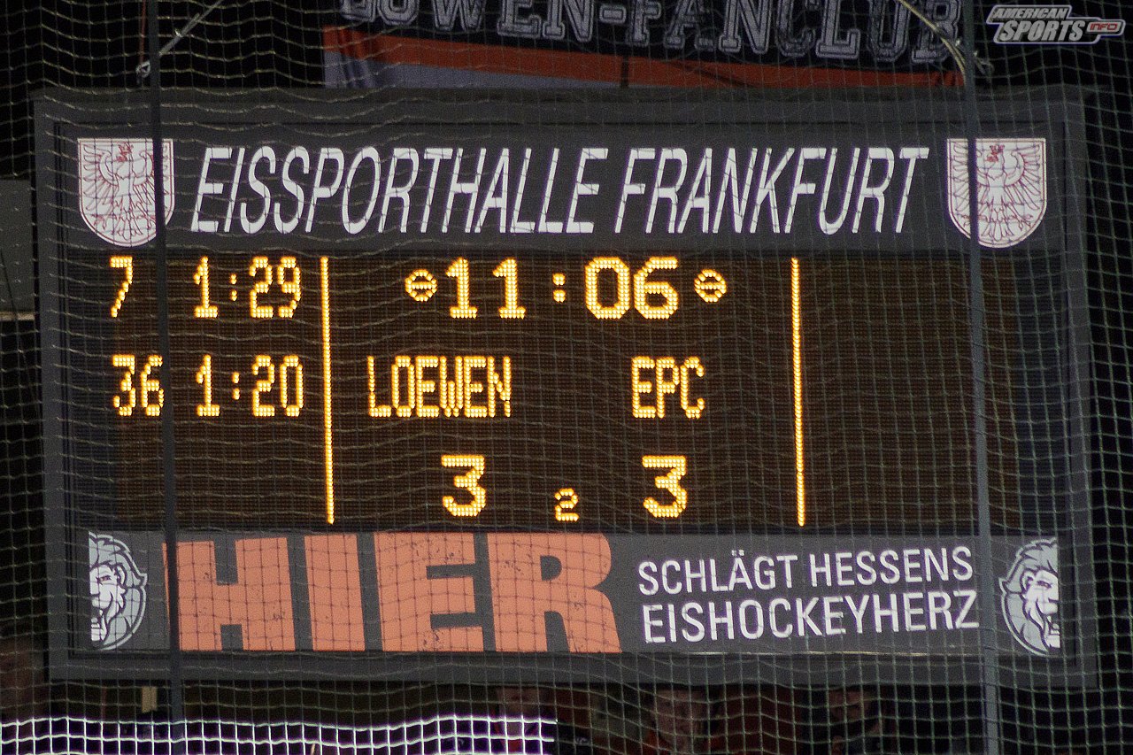 DEL2: Löwen Frankfurt vs. Eispiraten Crimmitschau 7:4 26.03.2019