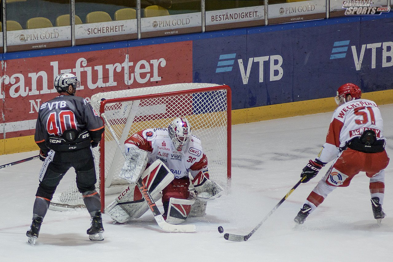 DEL2: Löwen Frankfurt vs. Eispiraten Crimmitschau 7:4 26.03.2019